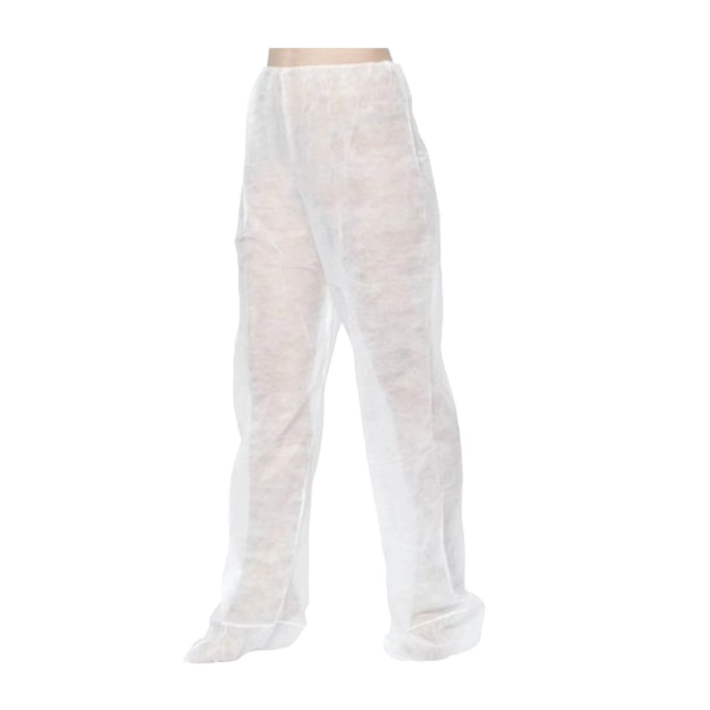 Pack 100 XL White Pressotherapy Pants Non-Woven Polypropylene -i-Medstetic -Pressotherapy accessories