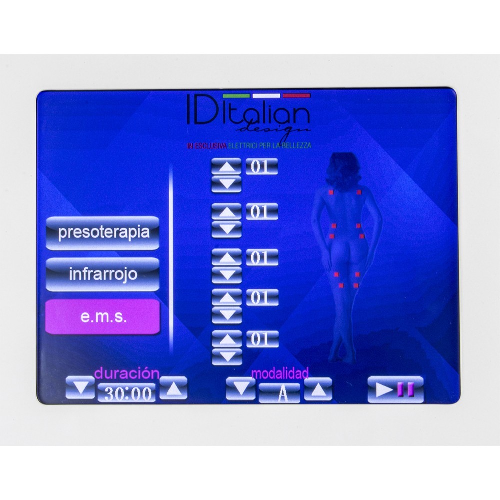 i-Medstetic Presoterapia 3 em 1 Digital Premium com Sauna e Eletroestimulação -i-Medstetic -Máquinas de Pressoterapia